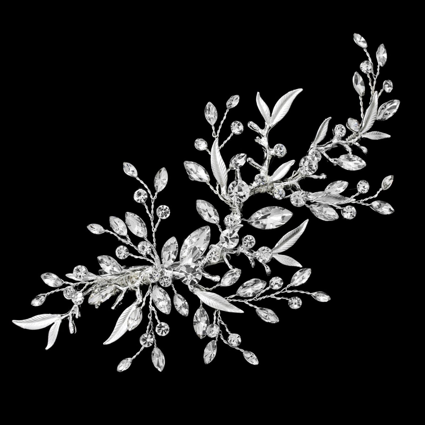 Coral - Timeless Swarovski crystal bridal hairpiece