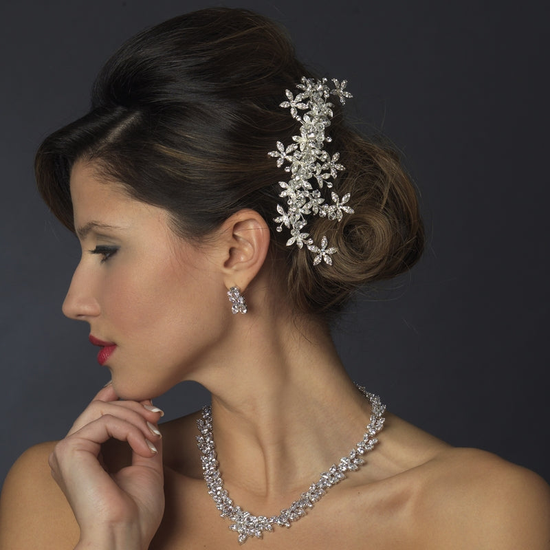 crystal wedding comb