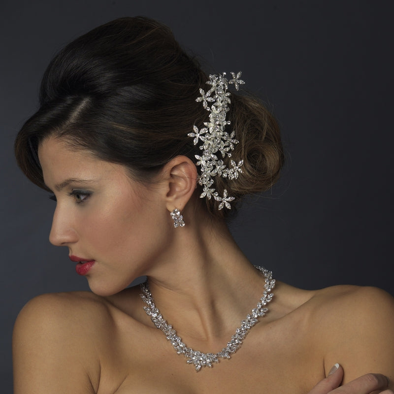 Fioretta - Stunning Swarovski Crystal wedding hair comb