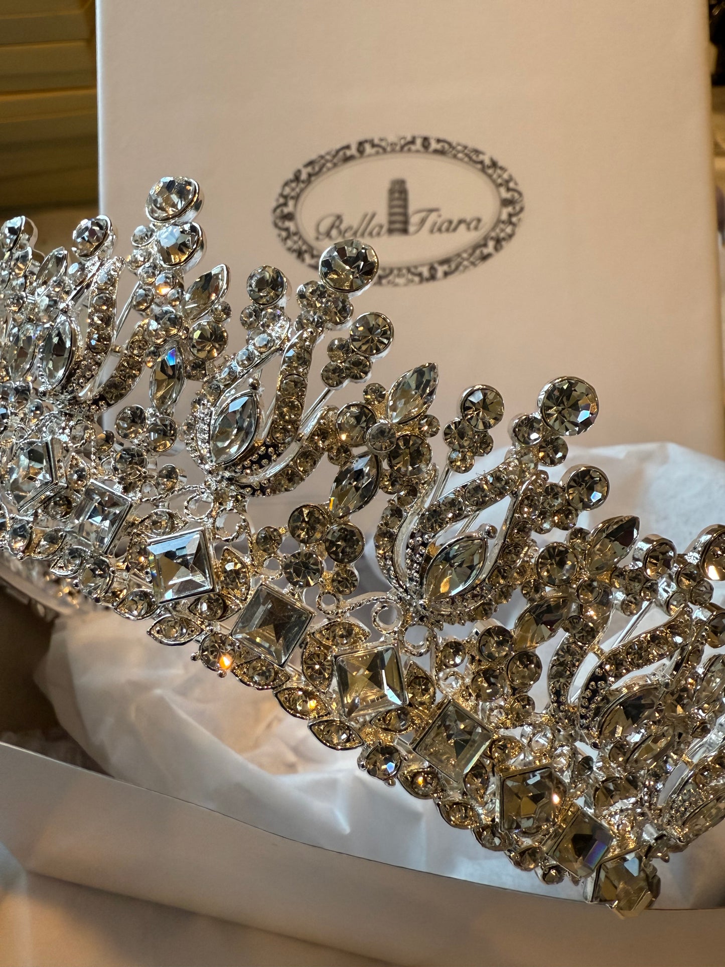 Crystal wedding tiara