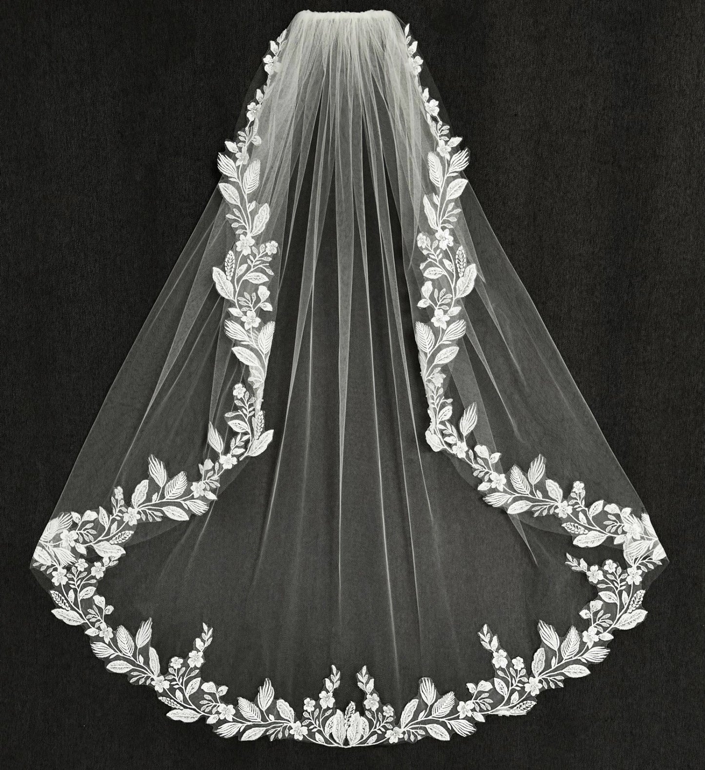 vine lace wedding veil