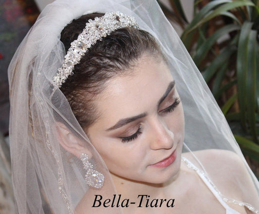 AMORE - Beautiful Crystal wedding Tiara