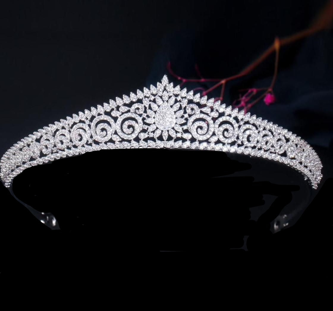 Sara - Elegant Swarovski Crystal Tiara