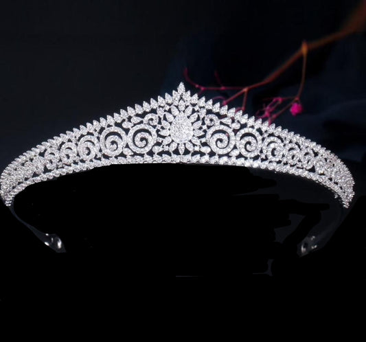 Sara - Elegant Swarovski Crystal Tiara