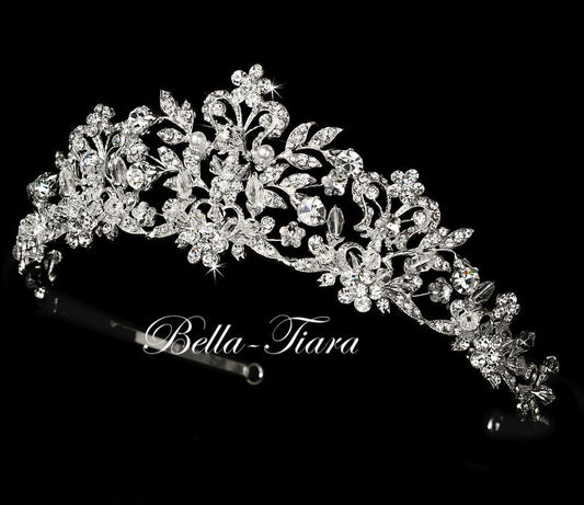 Juliana - Romantic pearl Crystal Tiara