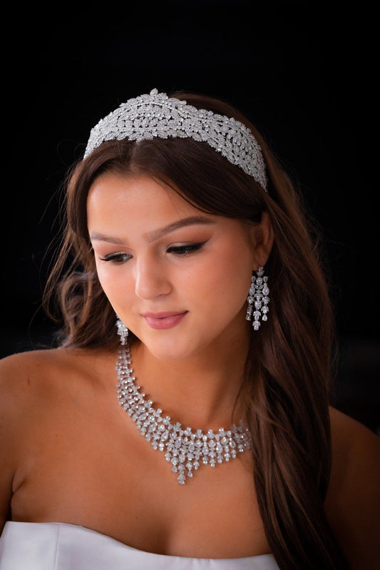 Nadia - Statement Swarovski wedding headband