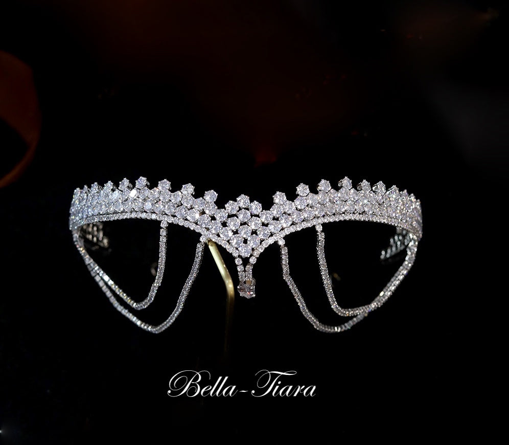 Mayra - Dazzling Swarovksi crystal forehead headpiece