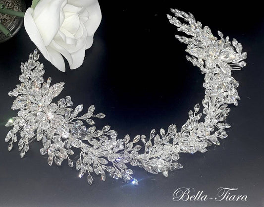 Astella, Swarovski Crystal wedding headpiece