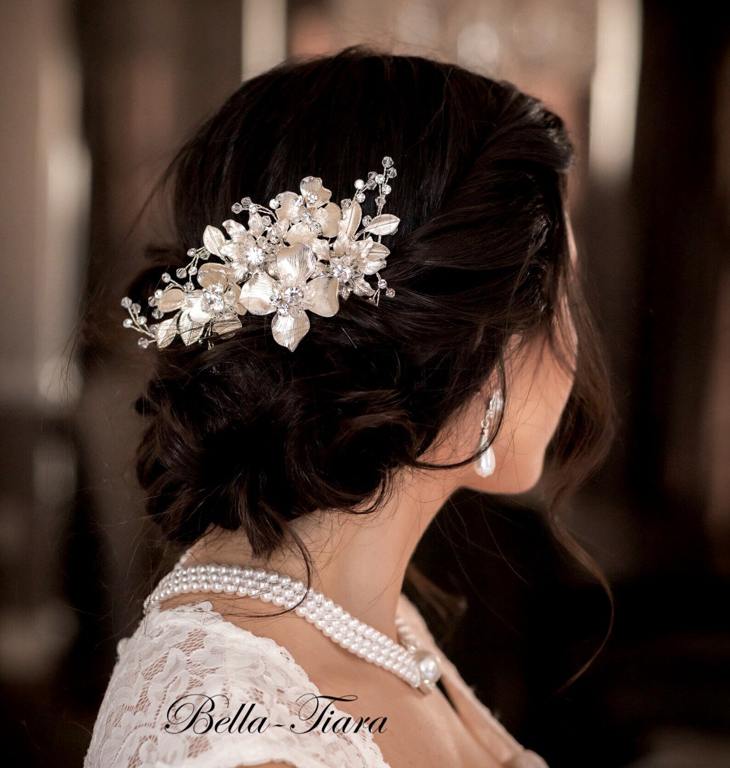 Eva - crystal bridal comb