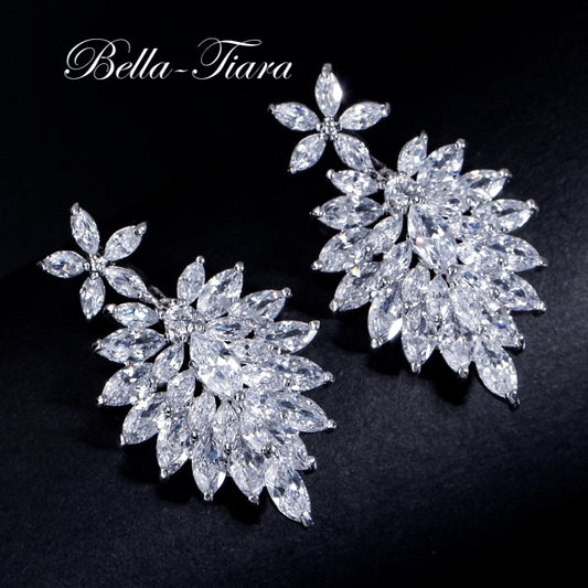 Camilla, Swarovski Crystal bridal earrings