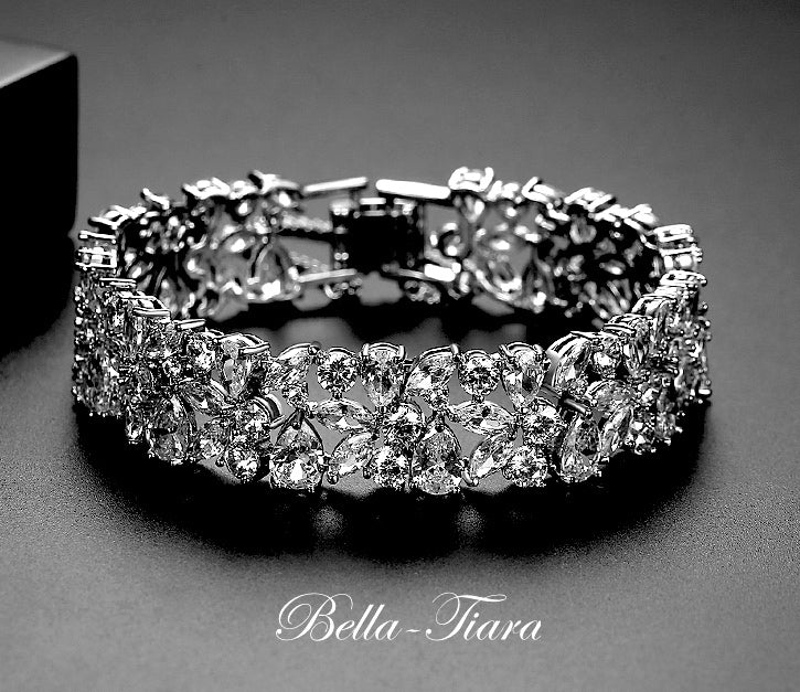 Luciabella - Exquisite CZ wedding bracelet