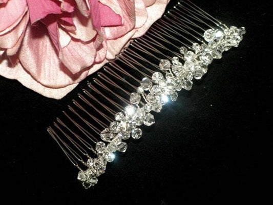 Shannon - Timeless Swarovski crystal bridal hair comb