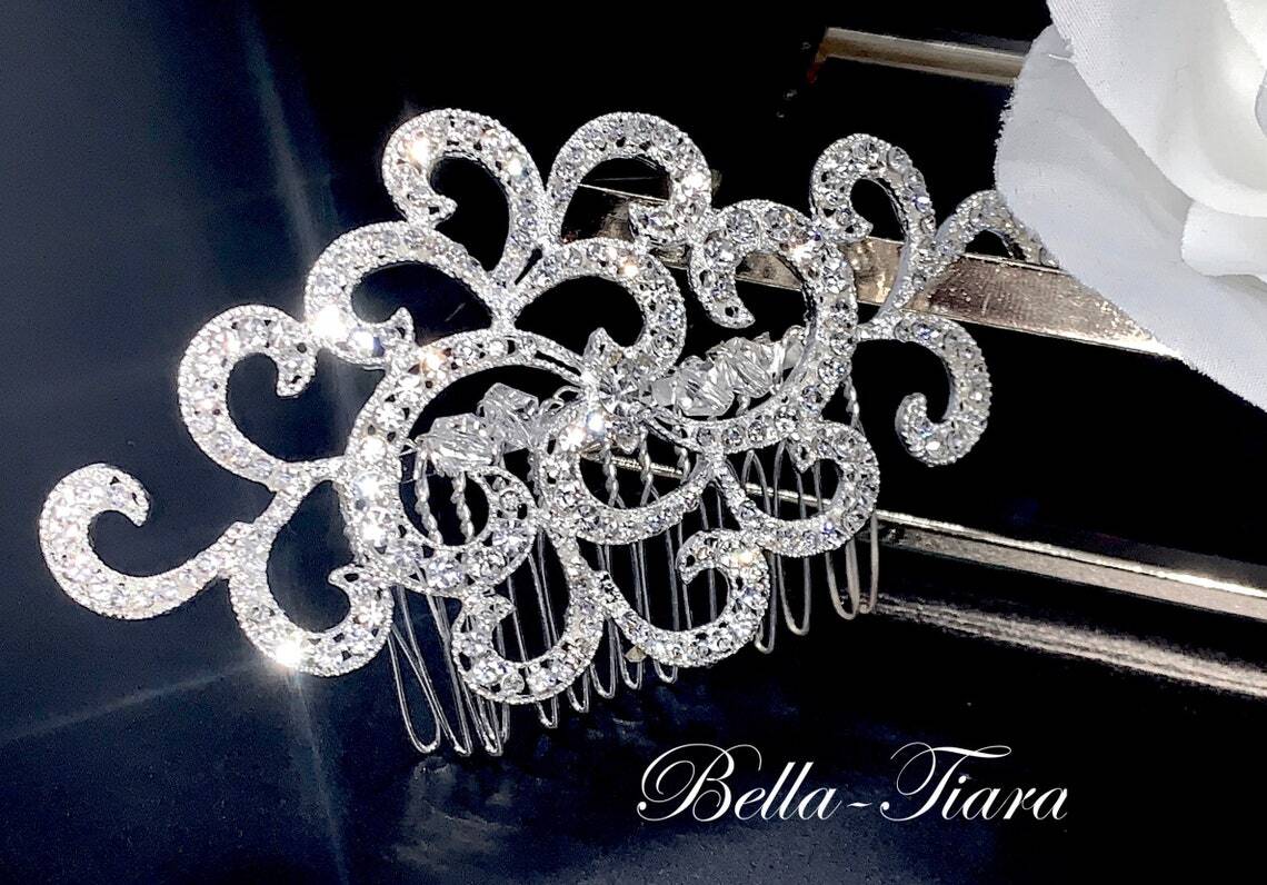Angela - Bridal wedding hair comb