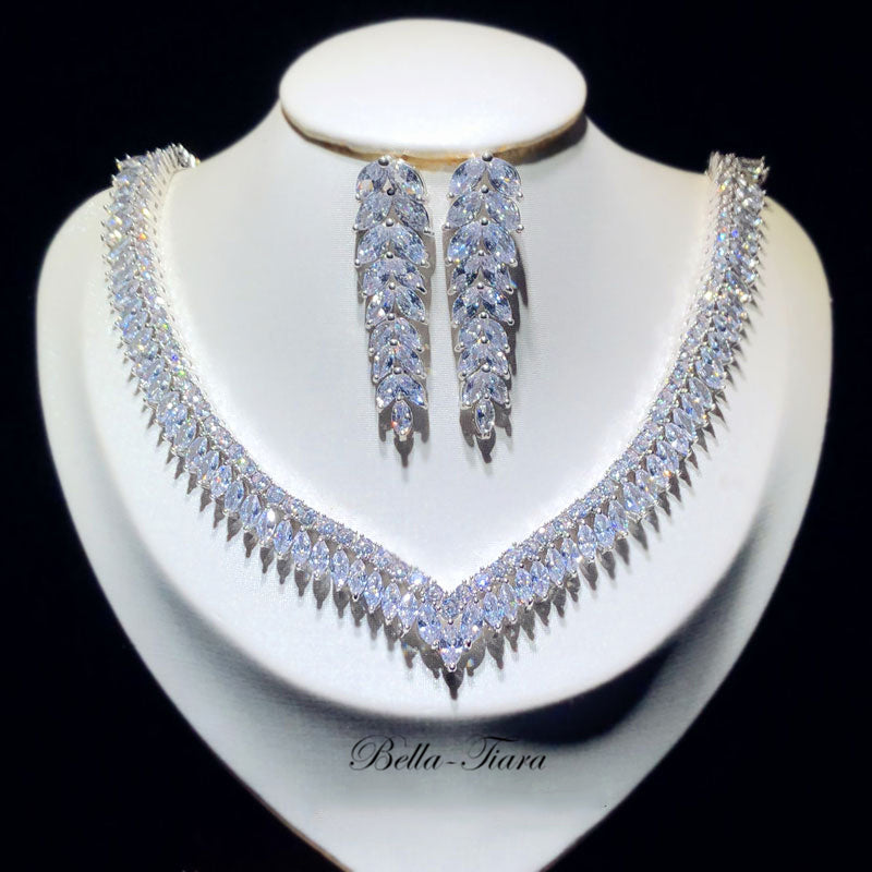 Grande - Spectacular Statement bridal necklace set
