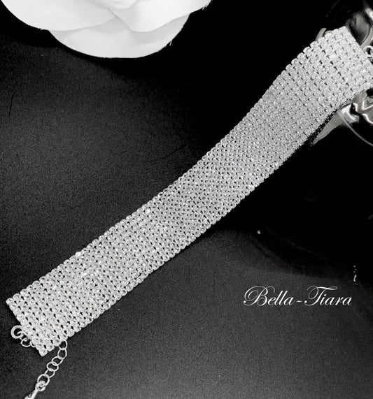 Sandra - Swarovski crystal bridal bracelet