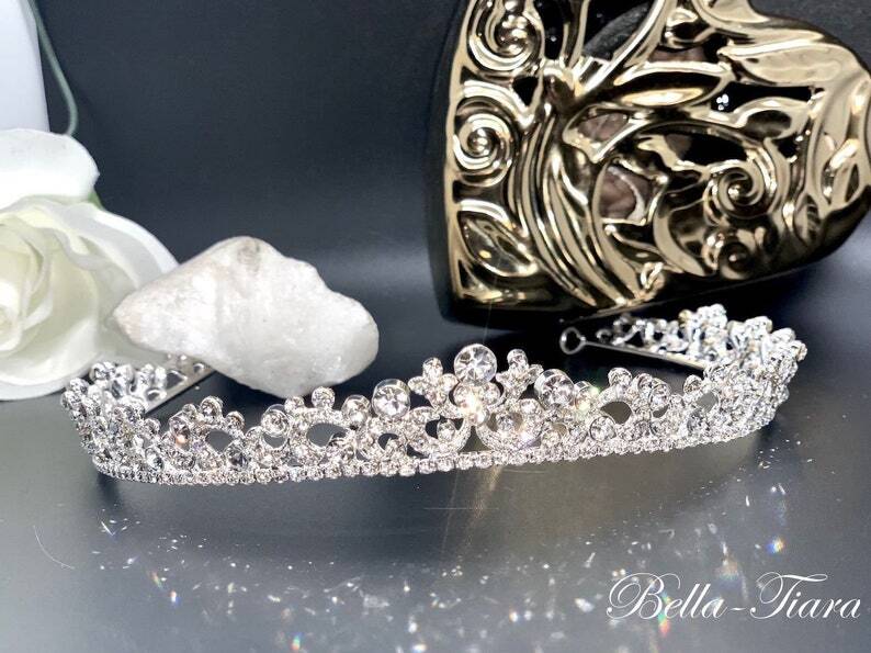 Dolce - Beautiful swarovski crystal communion headpiece tiara