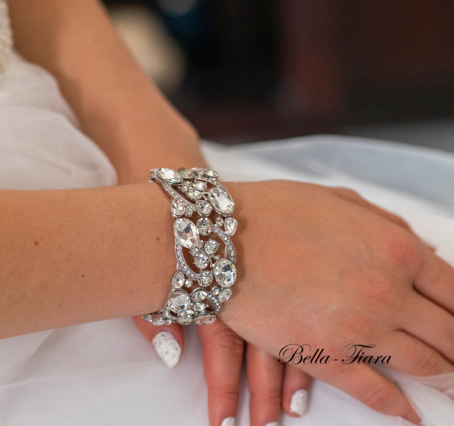 Cora - Romantic stretch Crystal bridal bracelet