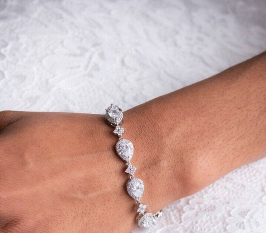 Carla, Swarovski crystal bridal bracelet
