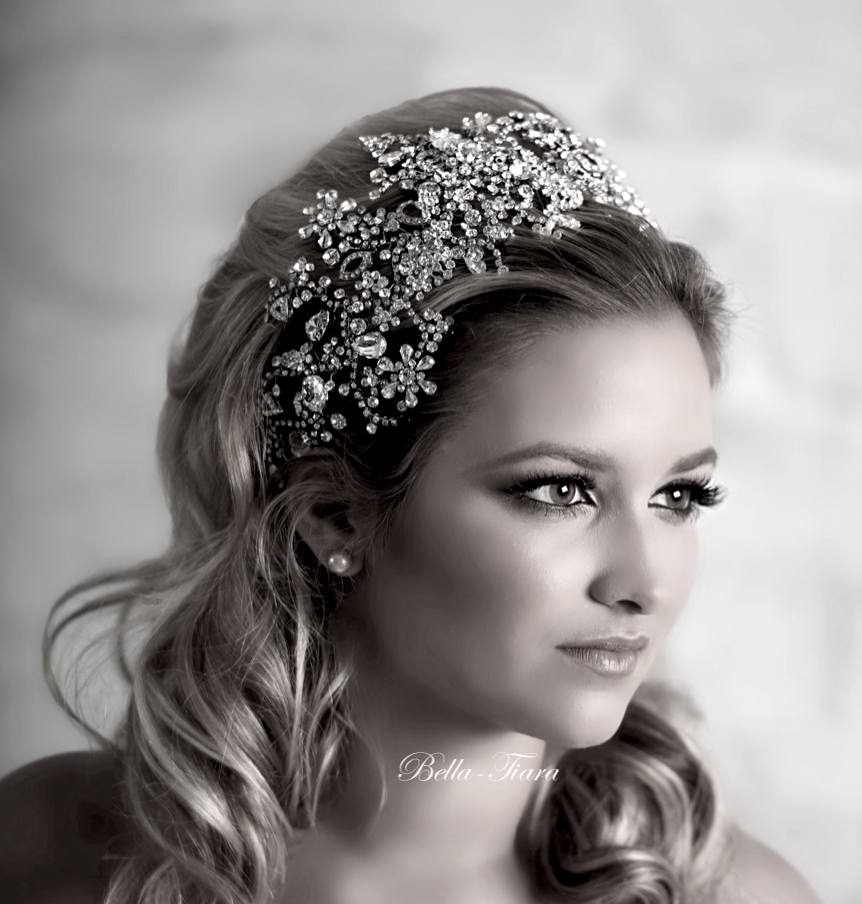 Enza - Swarovski crystal wedding hair piece