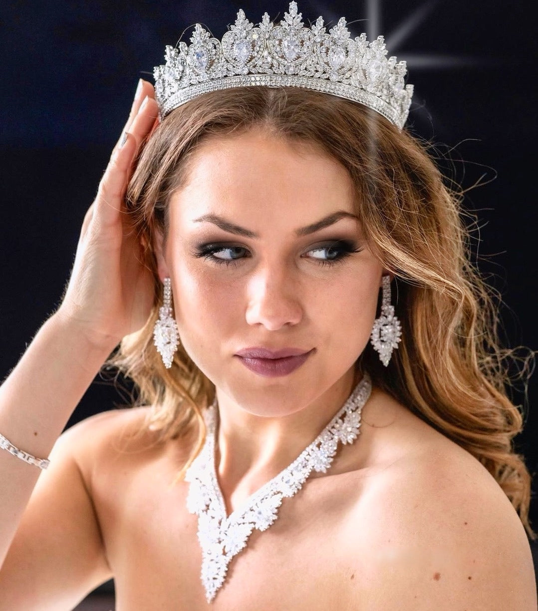 Torina - Swarovski Crystal Wedding Tiara