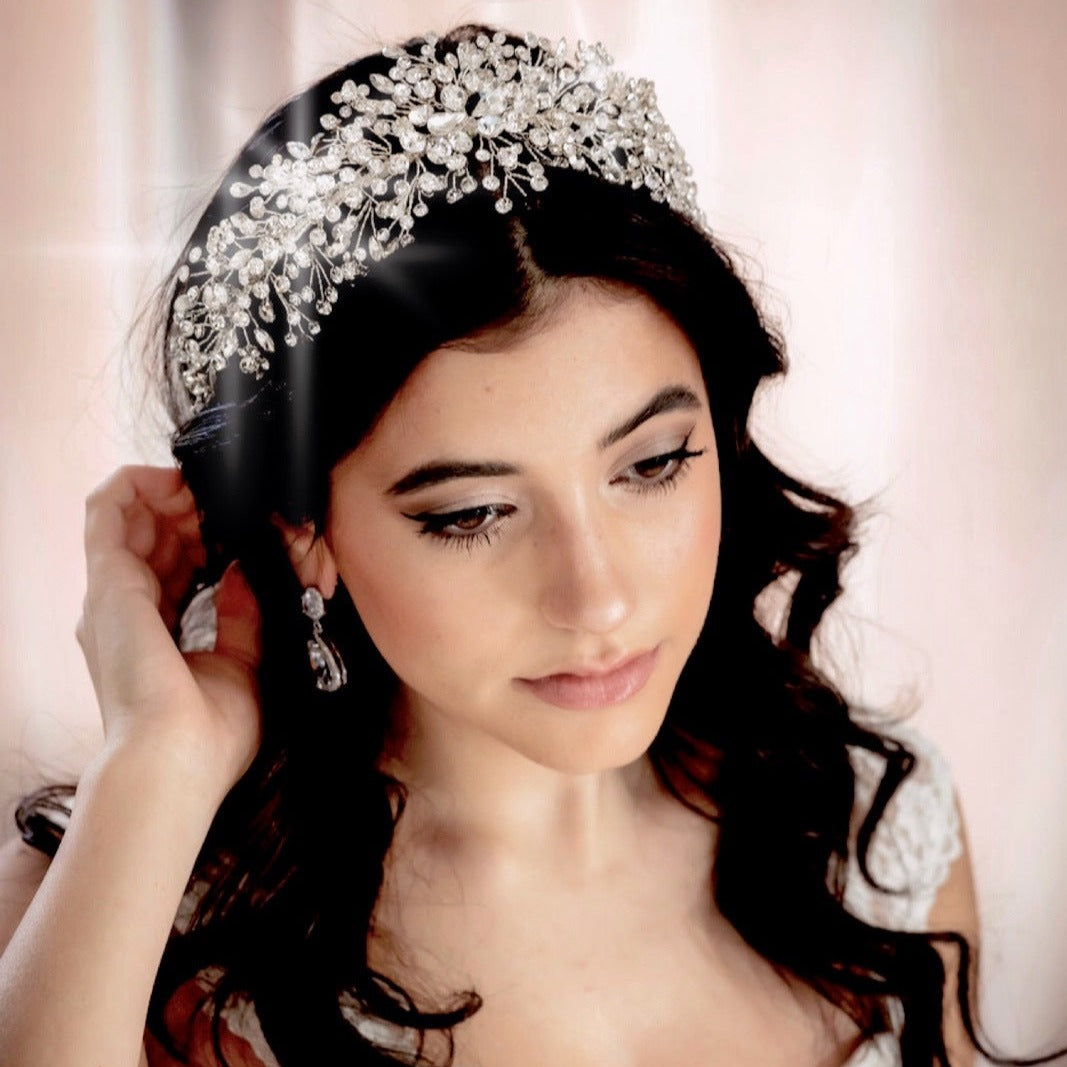 Luna, Swarovski Crystal wedding Headpiece