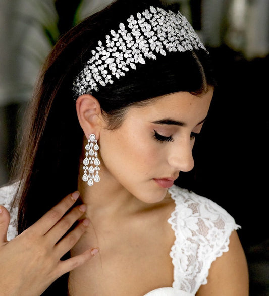 Emilia - Swarovski Crystal wedding headpiece