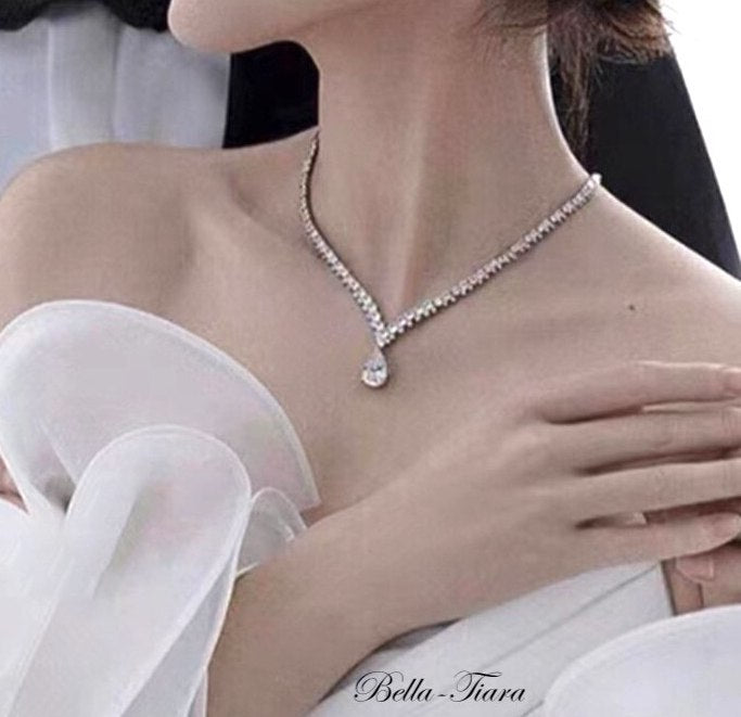 Prescilla - Timeless CZ wedding jewelry set