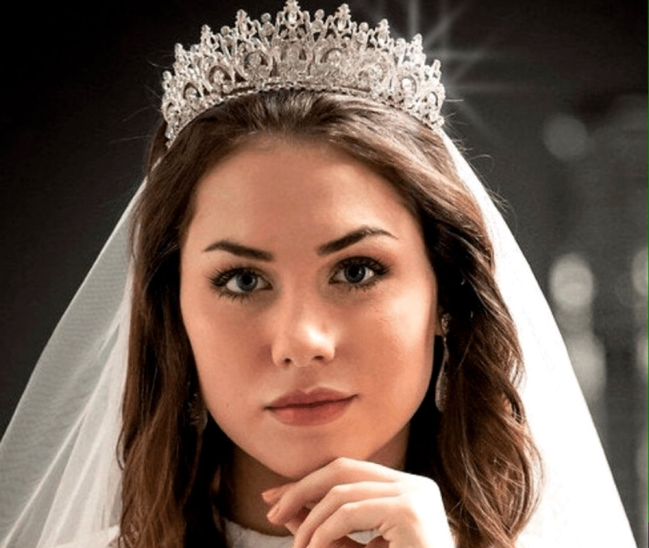 Gina - Royal Rhinestone wedding Tiara