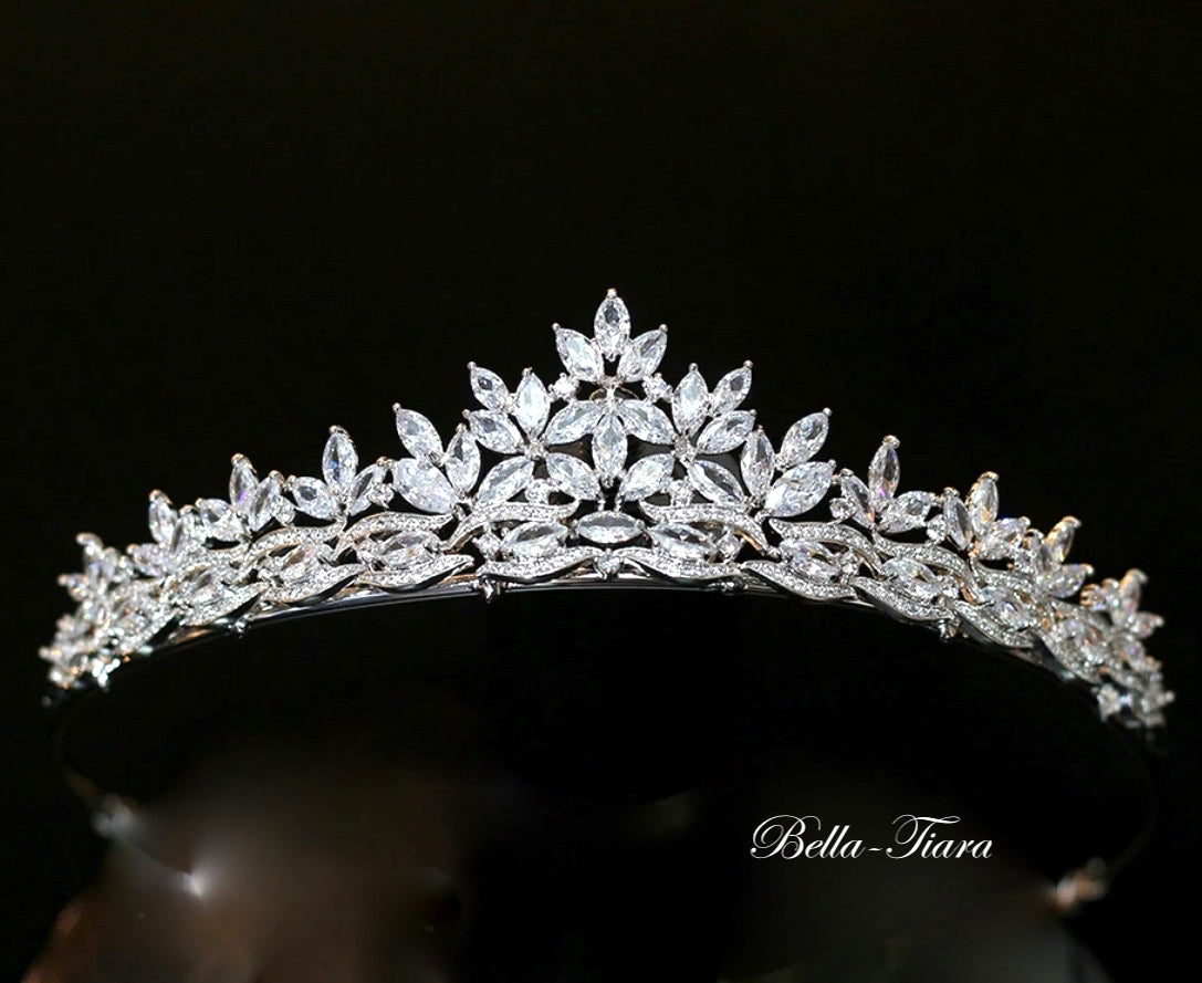Claudia - Swarovski Silver Crystal Tiara