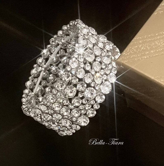 Mariella - Dazzling silver crystal bracelet