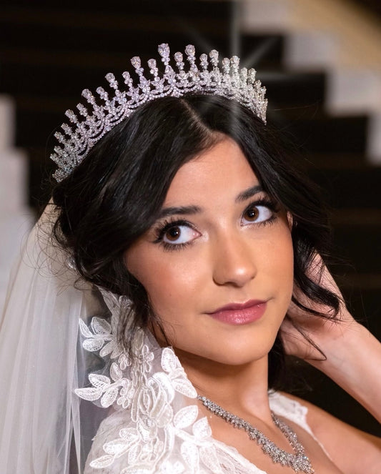 Regina, Stunning Crystal Wedding Tiara Crown