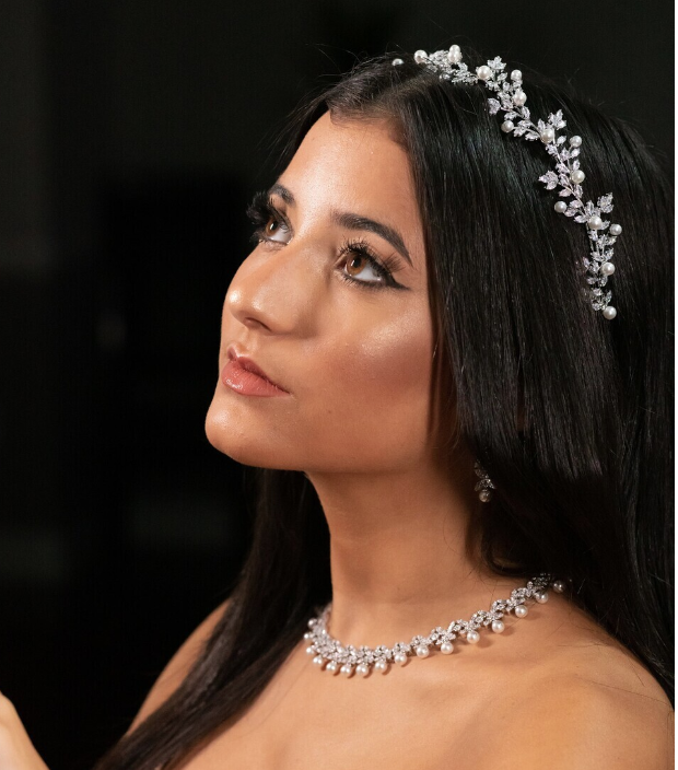 Romantica - Wedding Crystal pearl headband
