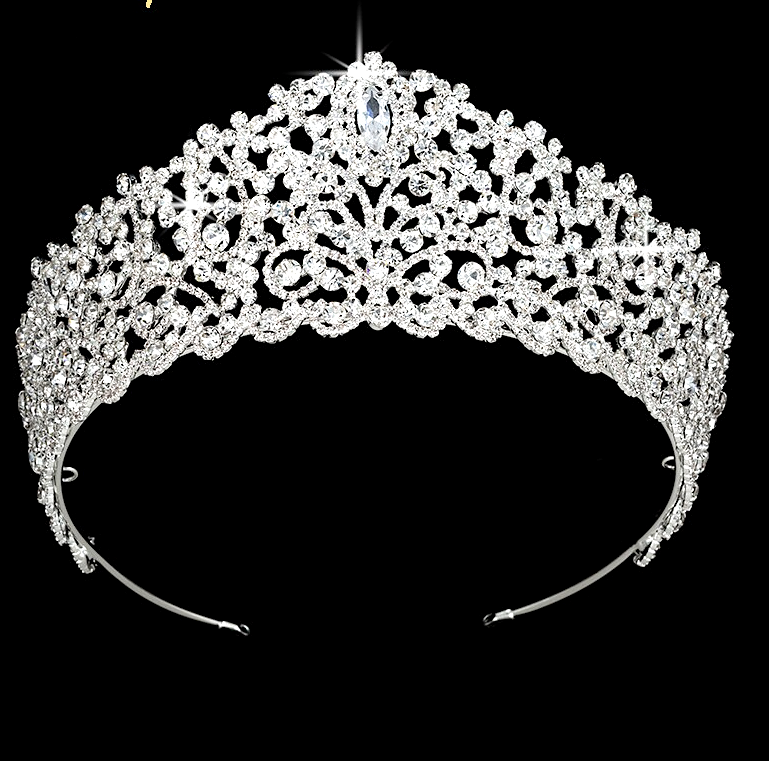 Angelia - Royal Silver Crystal Tiara