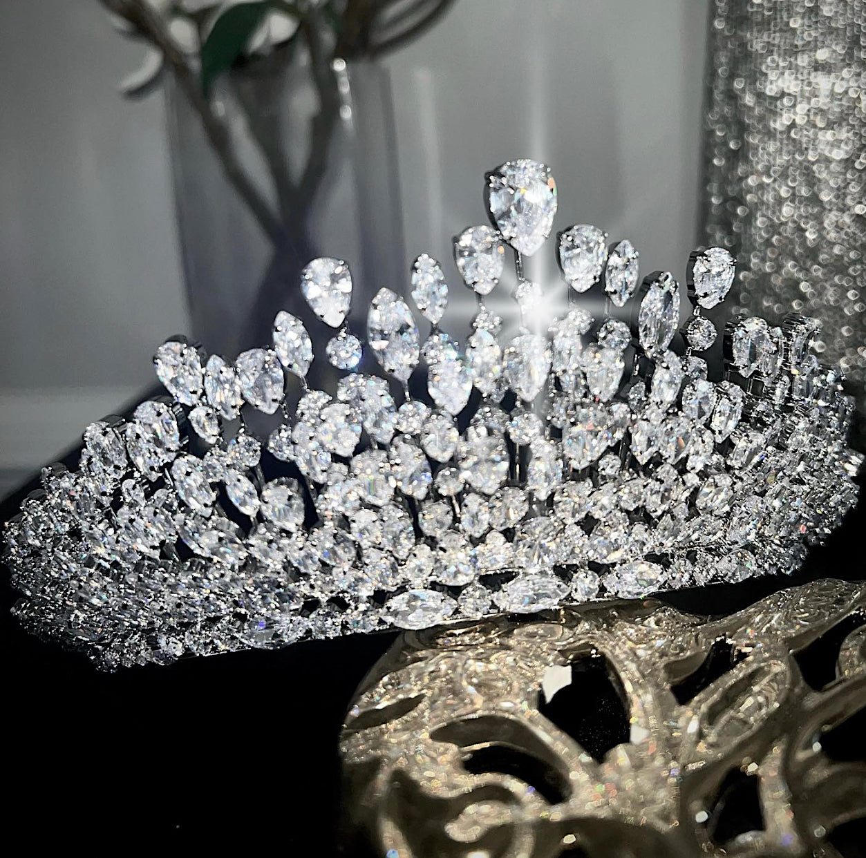 Ariena - Astonishing wedding Crystal Tiara