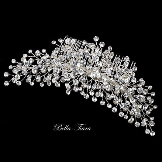 April - Swarovski crystal wedding bridal hair comb