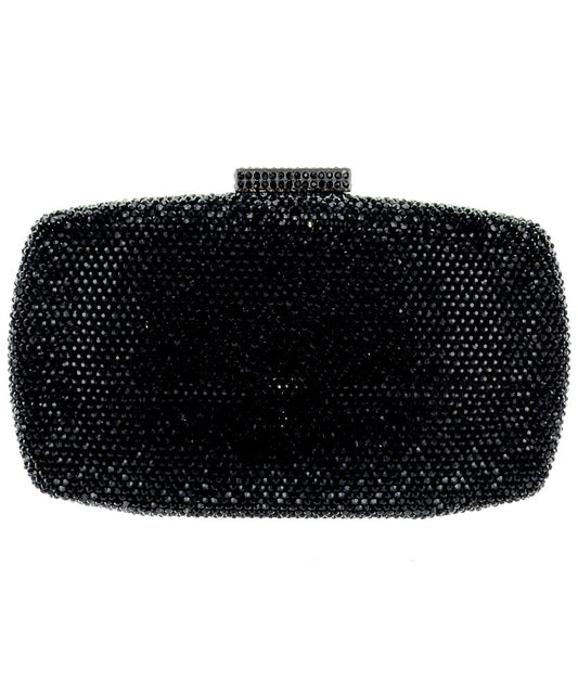 Onyx, Swarovski crystal black clutch purse