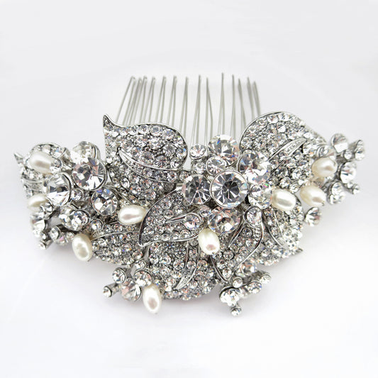 Lorenia - Exquisite Swarovski Crystal wedding hair comb