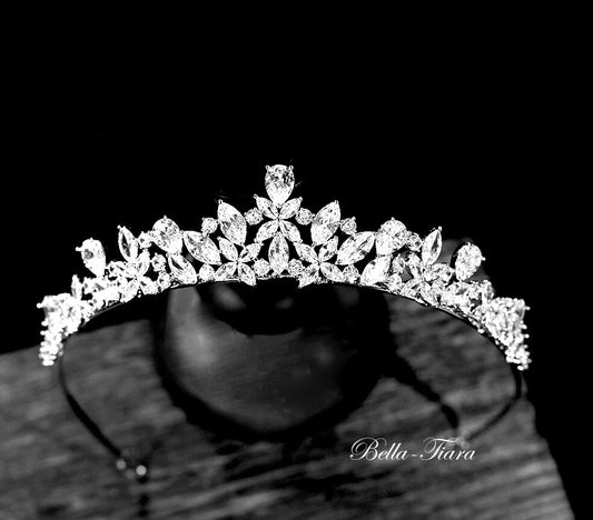 ESTELLE - Dazzling Silver Crystal Tiara