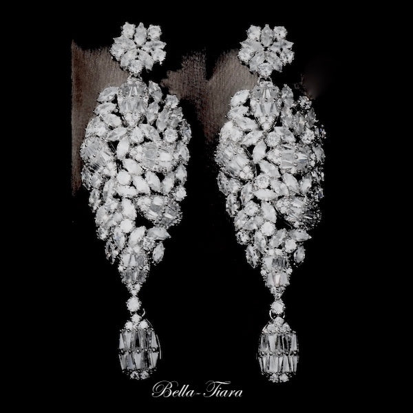crystal bridal earrings