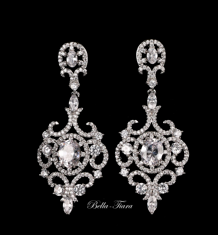 vintage crystal earrings