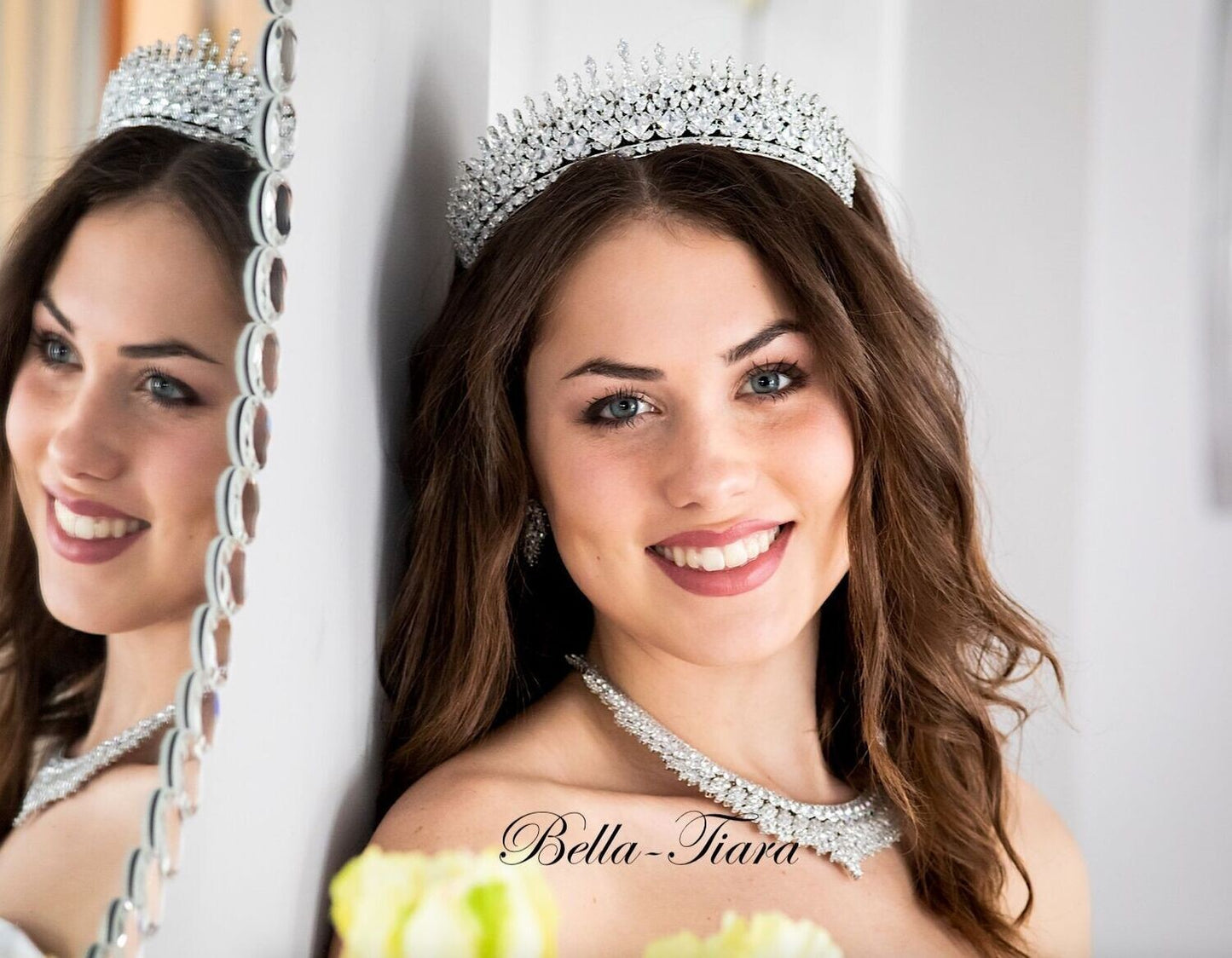 Salina, Exquisite Crystal wedding Tiara