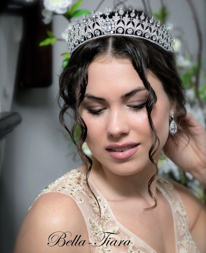 Sapphire - Royal Navy Blue Swarovski Crystal Tiara