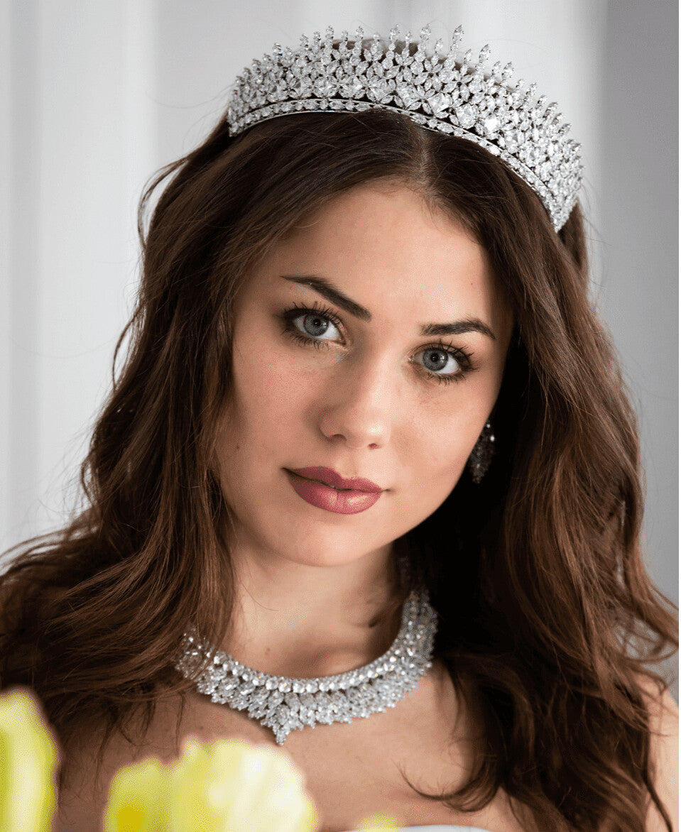 Salina -  Exquisite Crystal wedding tiara