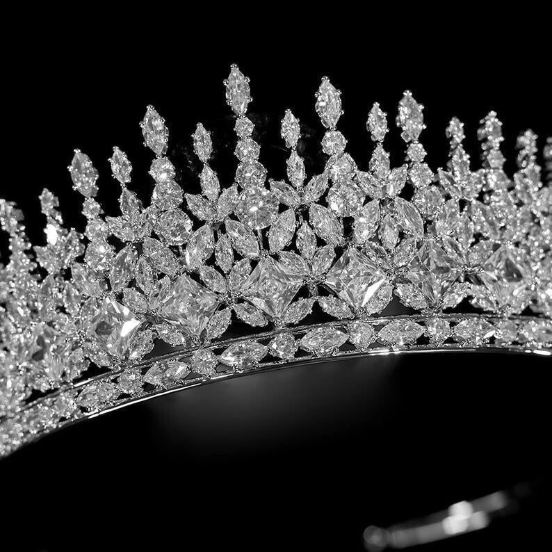 Salina -  Exquisite Crystal wedding tiara