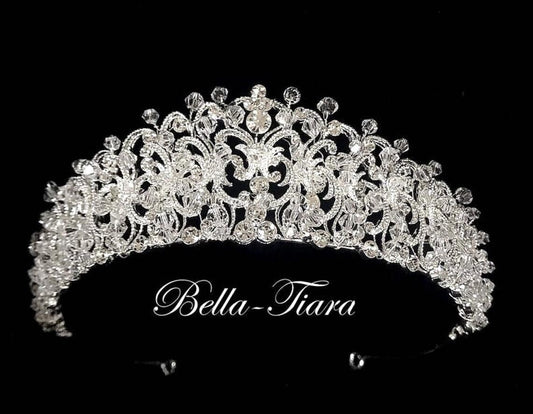 Elegant Silver Swarovski Crystal Tiara