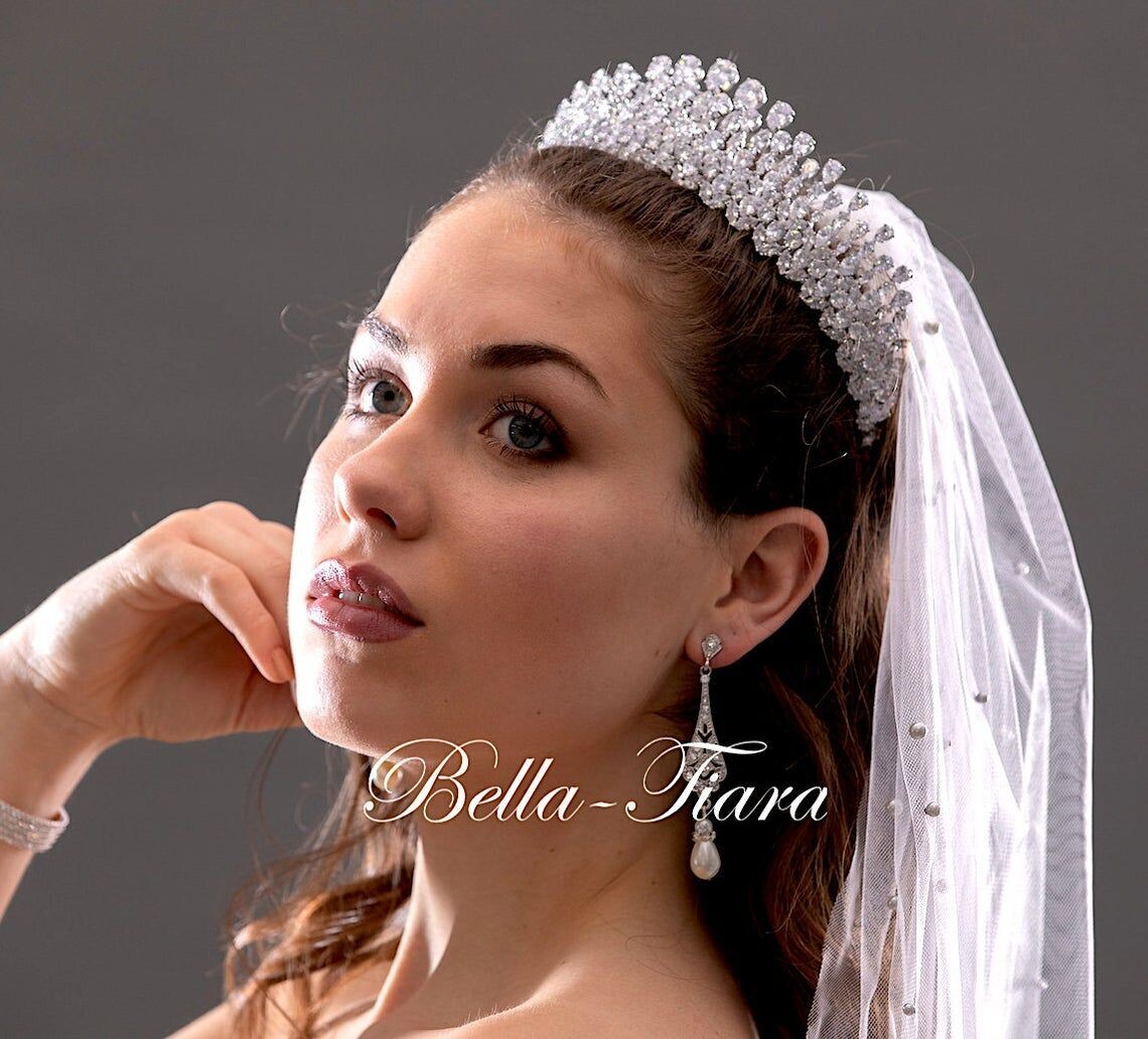 Liliana - Dazzling Swarovski Crystal Gold Tiara