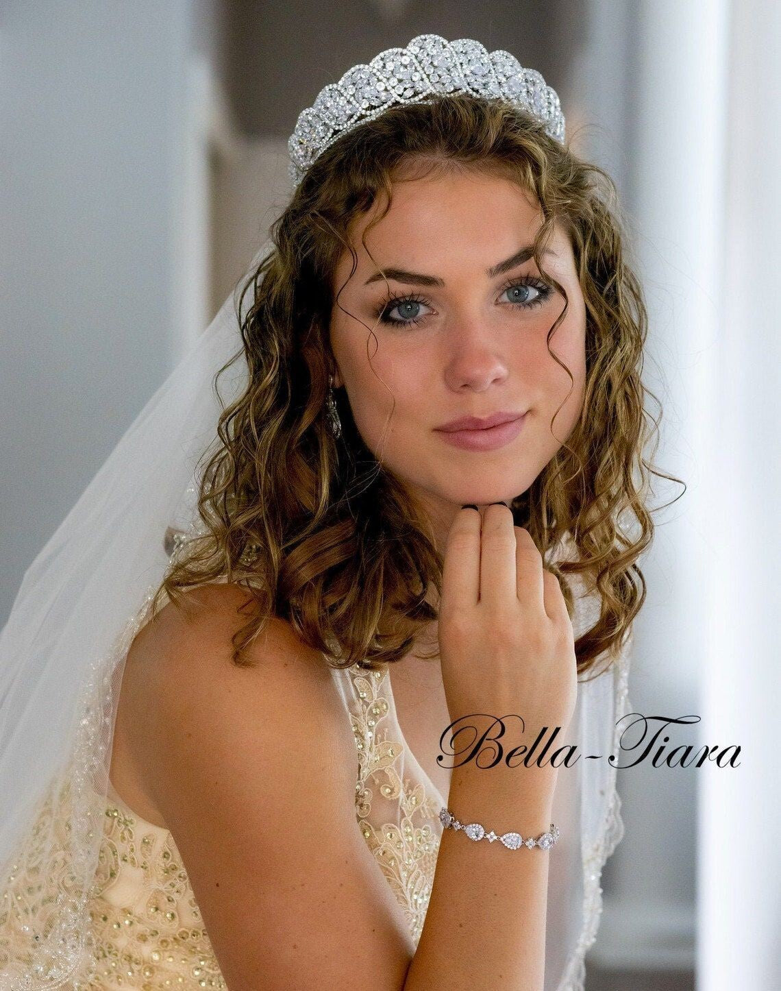 Melaney - Crystal Wedding Tiara