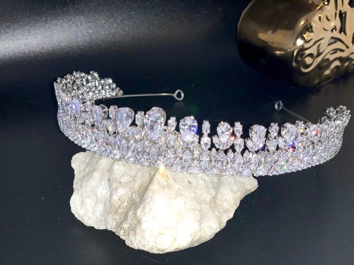 Monique - Swarovski Princess Crystal wedding Tiara