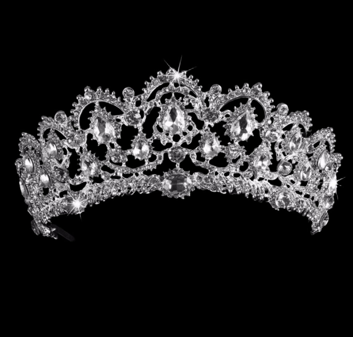 Maria- Romantic Crystal Bridal Tiara