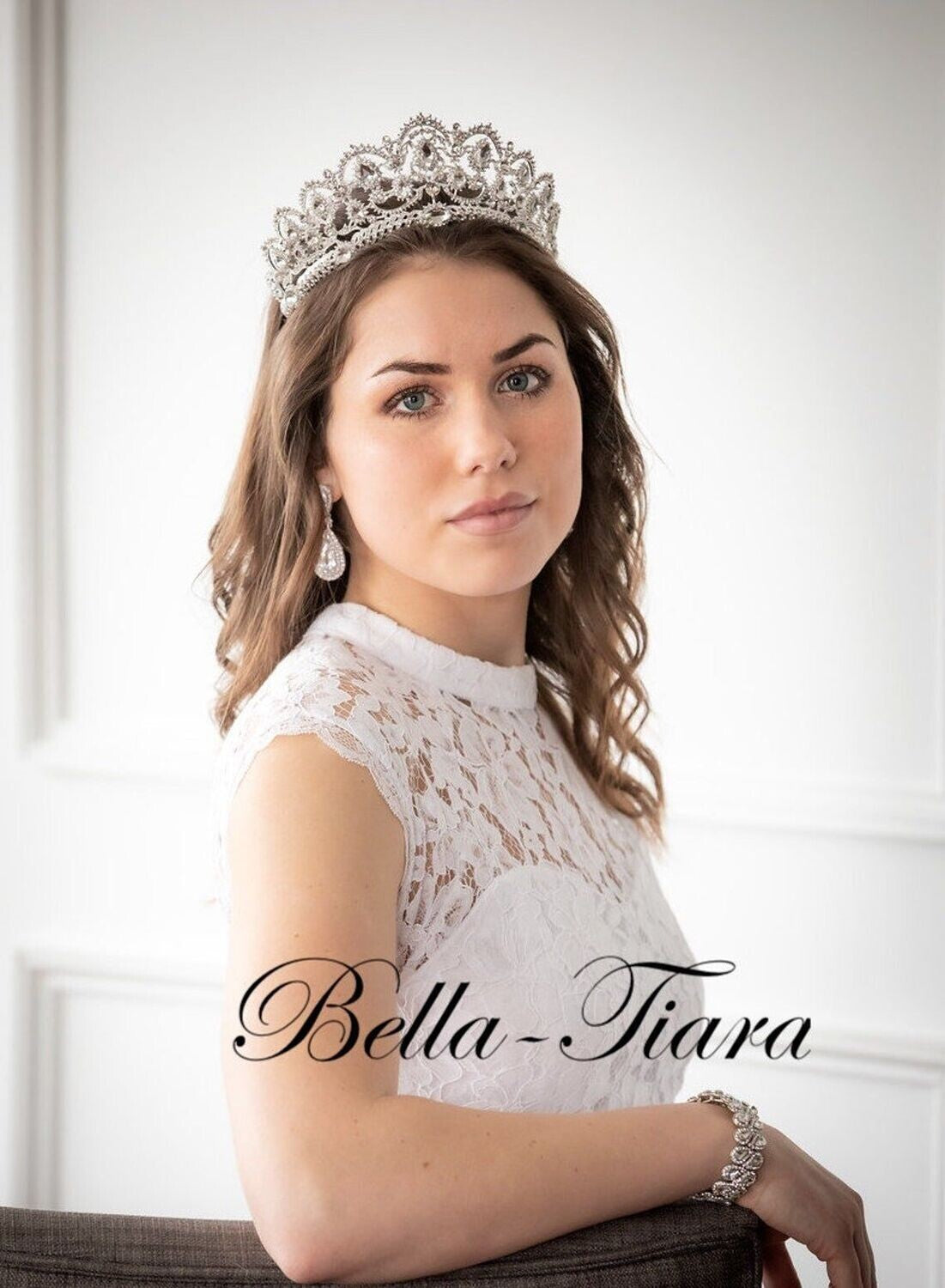 Maria- Romantic Crystal Bridal Tiara